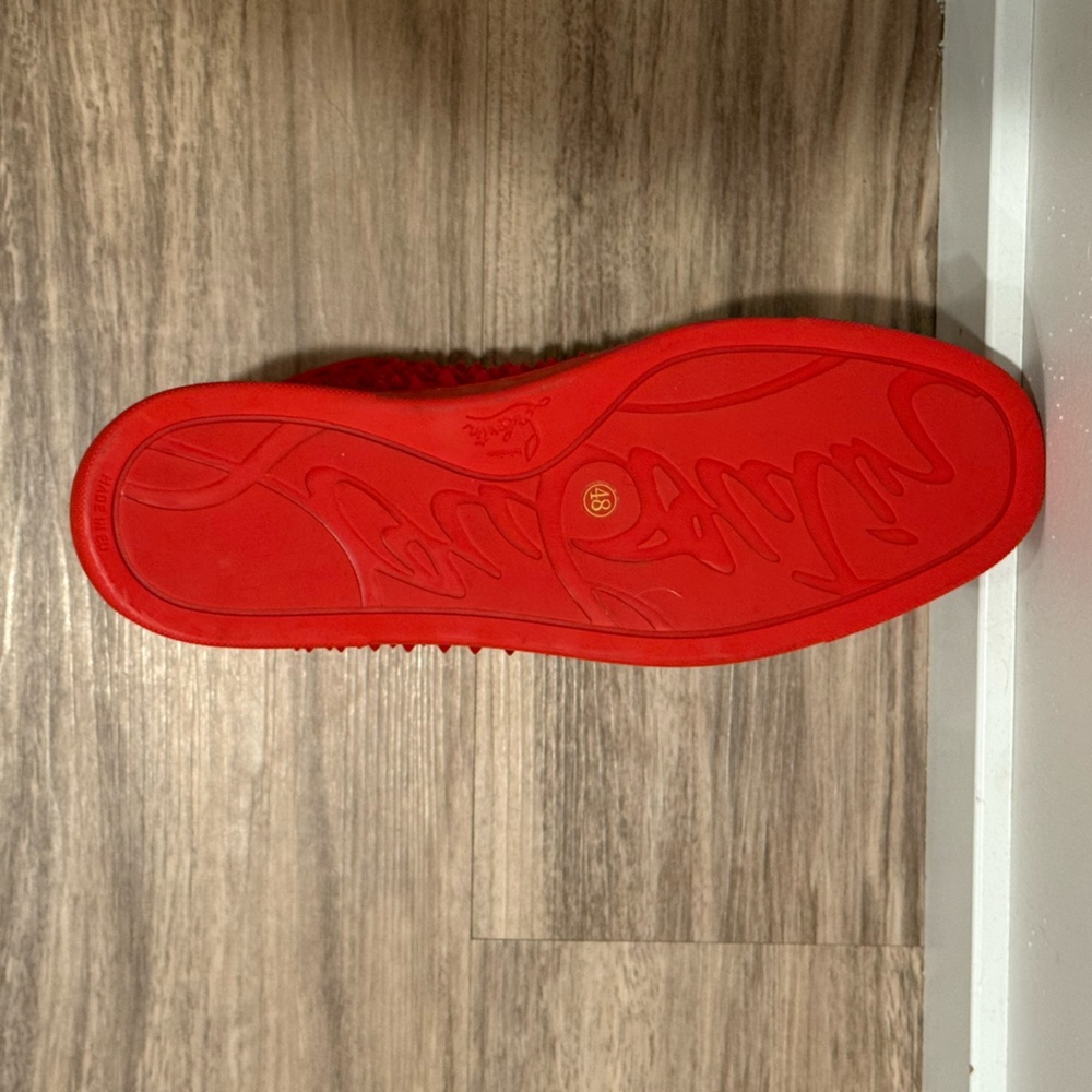 Louis Vuitton Red High-Top Sneakers - Picture 3 of 4